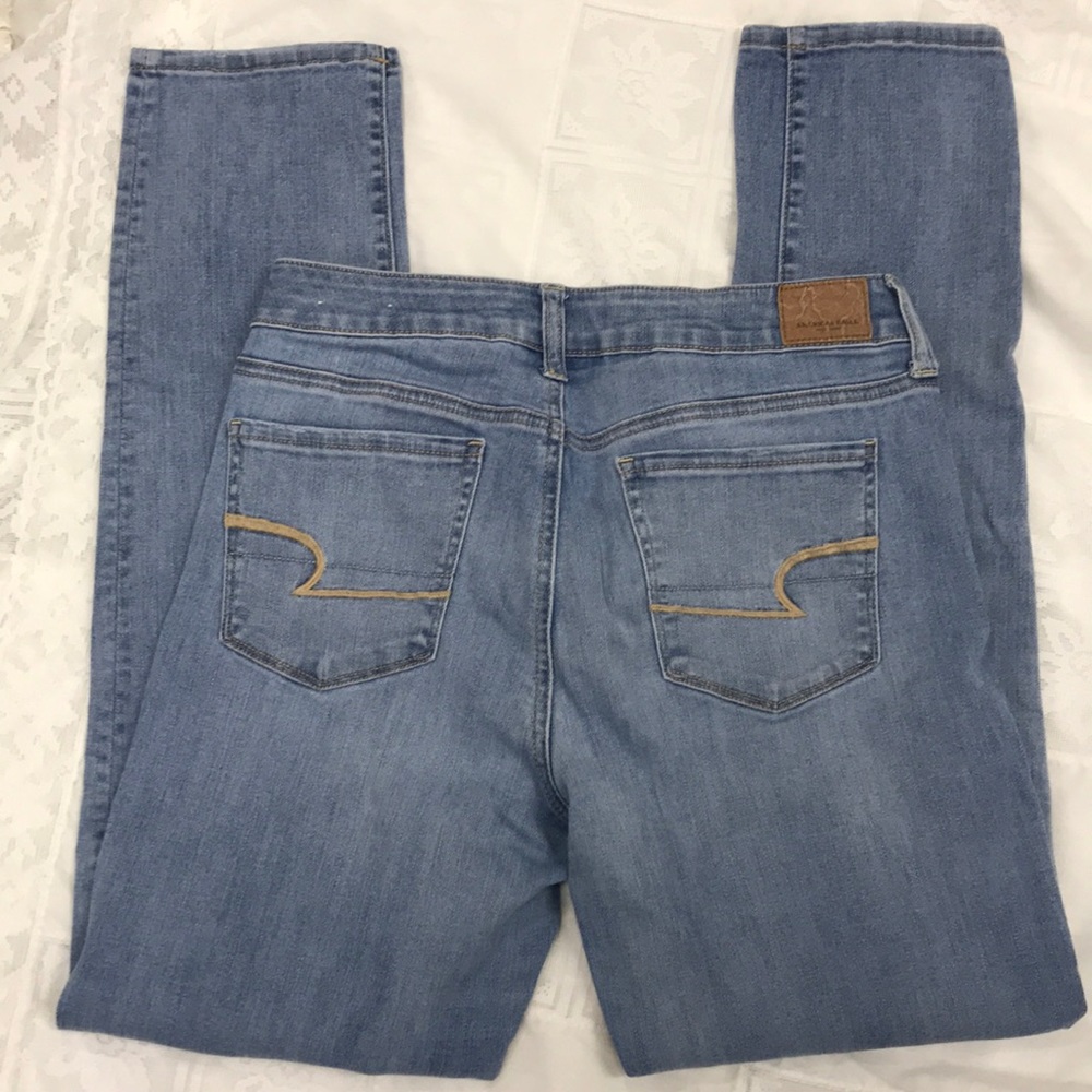 American eagle super stretch skinny bluejeans